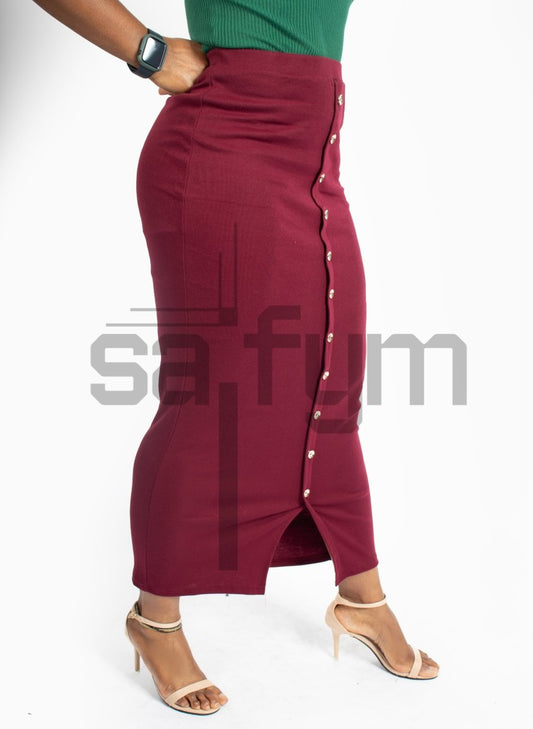Maxi Fitted Skirt - Saifym